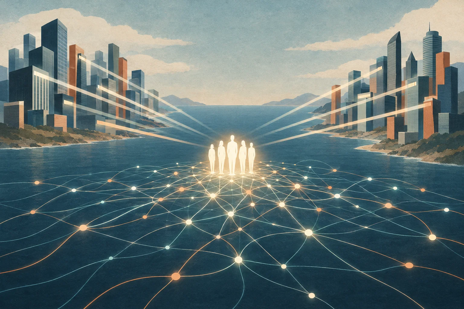 跨越国界的顶尖研究人才竞争(AI 生成插图)
