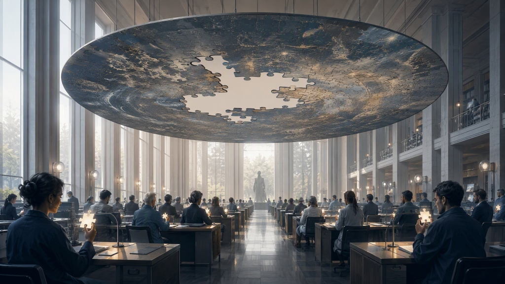 大科学时代的科研图景：每个人都在认真审视自己面前的一块拼图